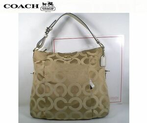 ★超美品！★ＣＯＡＣＨ　コーチ★とってもお洒落で素敵な♪マディソンオプアート ショルダーバッグ 21764 ■ＣＯＡＣＨチャームプレート付