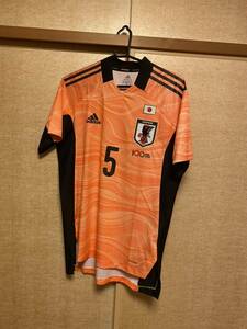 2021　サッカー日本代表　100周年記念　選手支給品　非売品　GK　キーパー　半袖　ユニフォーム　正規品　アディダス