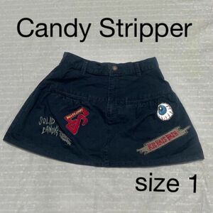 キャンディストリッパー　Candy Stripper ワッペンミニスカート　ミニスカート　スカート　