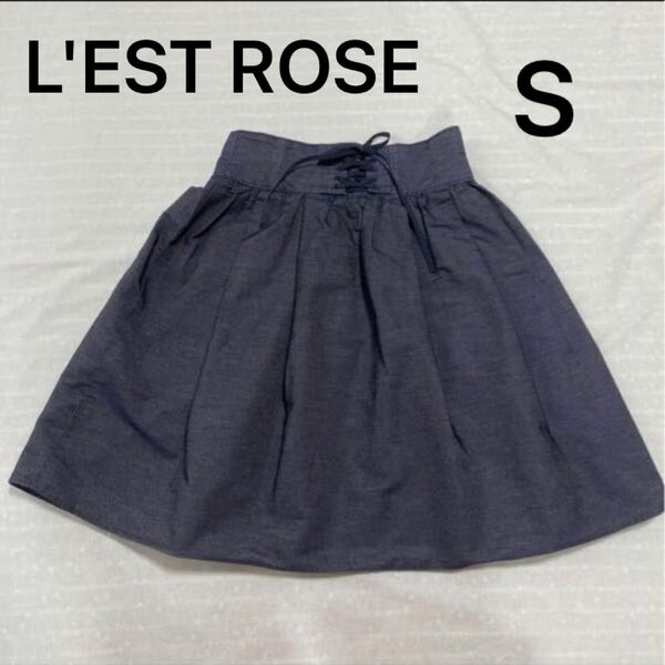 レストローズ　LEST ROSE デニムスカート　Sサイズ