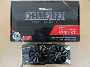 【動作確認済みジャンク扱い】ASRock Radeon RX 5700 XT Challenger D 8G OC (Radeon RX5700 XT 8GB)