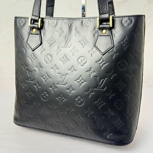 1円~ 極美品 LOUIS VUITTON ルイヴィトン ヴェルニ ヒューストン バッグ ヴィトン ブラック ハンド 