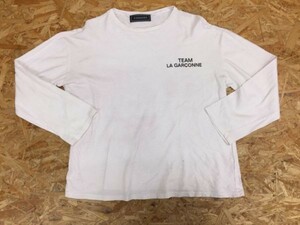 CORNERS コーナーズ TEAM LA GARCONNE ラギャルソンヌ 長袖Tシャツ ロンT カットソー レディース M 白