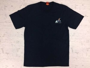 ie-be Classic アメカジ オーバーシルエット ポイントロゴ 半袖Tシャツ メンズ 大きいサイズXL 紺