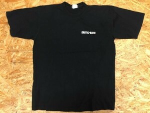 EROTIC-GATE イベント ライブ 漢字 半袖Tシャツ メンズ バックプリント有 LL 黒