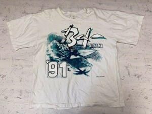 Parlssa スーベニア サーフ ご当地 バリ島 ディシニ インドネシア 90s オールド レトロ 半袖Tシャツ カットソー メンズ M 白