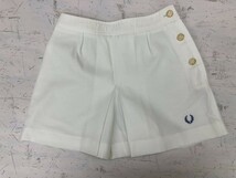 フレッドペリー FRED PERRY ゴルフ テニス スポーツ スコート キュロット ショートパンツ ボトムス レディース ポリエステル100% 64 白_画像1