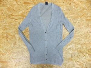 GAP GAP Ladies Mesh Braid Lin Cotton Clothing Long Cardigan серого размера S