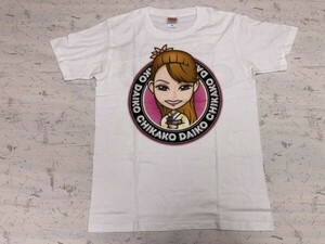 桜ちかこ 大興千香子 演歌歌手 アイドル グッズ 半袖Tシャツ カットソー メンズ バックプリント有 M 白