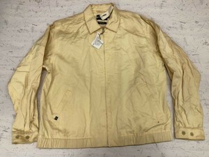 訳あり新品 Chino Jacket by EVERGREEN 香港製 HONG KONG古着 90s アメカジ ビッグシルエット スイングトップ ジャケット メンズ L 黄色