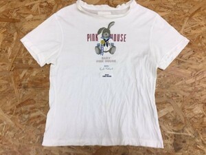 BABY PINK HOUSE Pink House made in Japan Karl helmut retro old clothes short sleeves T-shirt Kids character print white 