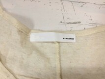 STUDIOS ストゥディオス ドメスティック 生成 Uネック 半袖Tシャツ レディース 日本製 薄手 麻20% M_画像2