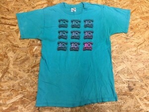 THE waterloo 10km classic マラソン ランイベント 半袖Tシャツ メンズ US古着 M ターコイズ レトロスポーツ