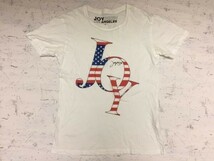 ジョイリッチ JOYRICH ストリート ロック 星条旗モチーフ 半袖Tシャツ メンズ 綿100% オーバーシルエット S 白_画像1