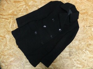 DRESSTERIOR Dress Terior world lady's made in Japan dome stick simple standard pea coat pea coat black size 36