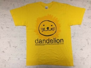 ダンデライオン Dandelion 半袖Tシャツ メンズ たんぽぽ アニマル キャラクター アート 芸術 夏 S 黄色オレンジ