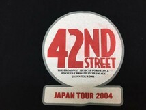 42ND STREET ストリート 四十二番街 JAPAN TOUR 2004 ブロードウェイミュージカル プリントスター製 半袖Tシャツ メンズ 黒_画像3