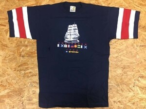 Kemme EDAM HOLLAND AMSTERDAM 2000 アムステルダムオランド スーベニア 旅行 お土産 半袖Tシャツ メンズ M 紺