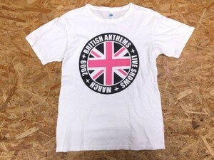 BRITISH ANTHEMS 2009 ACIDMAN THE FRATELLIS VAN SHE バンド ライブ ロック 半袖Tシャツ メンズ バックプリント有 S 白