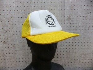 45th TODA WARABI KAWAGUCHI IN KOUZU 川口 戸田 蕨 メッシュキャップ 帽子 黄色 フリーサイズ ポリエステル100% メンズ