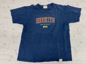 カナダ製 TRIPLE FIVE SOUL トリプルファイブソウル ストリート ヒップホップ 90s 半袖Tシャツ カットソー メンズ S 紺