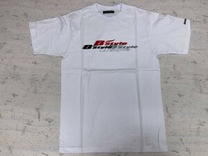 ブリヂストン BRIDGESTONE B'STYLE Bスタイル ゴルフ タイヤ モータースポーツ 半袖Tシャツ カットソー メンズ 白