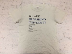 武蔵野大学 半袖Tシャツ メンズ プリントスターボディ オープンキャンパス スタッフ STAFF カレッジプリント ジャパン S 白