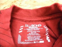 BILLABONG ビラボン メンズ ロゴ全面プリント サーフ Tシャツ 赤 サイズS オーガニックコットン94%_画像2