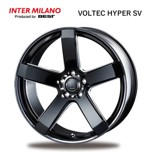 送料無料 インターミラノ VOLTEC HYPER SV 8.5J-20 +35 5H-114.3 (20インチ) 5H114.3 8.5J+35【4本セット 新品】