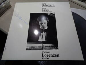 ヴォルフラム・ローレンツェン氏の直筆サイン入,WOLFRAM LORENZEN SIGNED!/SCHUBERT:WANDERER-FANTASIE,LISZT:SONATE H-MOLL(LP 30-610 NM