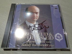 ライナー・キュッヒル氏の直筆サイン入,RAINER KUCHL SIGNED!!!(signature,autograph)/LIEBESFREUD & LIEBESLEID(PLATZ:PLCC-557 CD