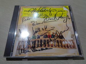 ギドン・クレーメル他8各氏の直筆サイン入,GIDON KREMER & MORE OTHERS SINGED!!!/SCHUBERT:OKTETT D.803(WEST GERMANY/DG:423 367-2 CD