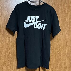 【美品】NIKE 半袖Tシャツ JUST DO IT ブラック/ホワイト M