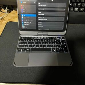 Doqo-iPad mini 6 2021用のマジックキーボードケース,磁気カバー付きバックライト付き