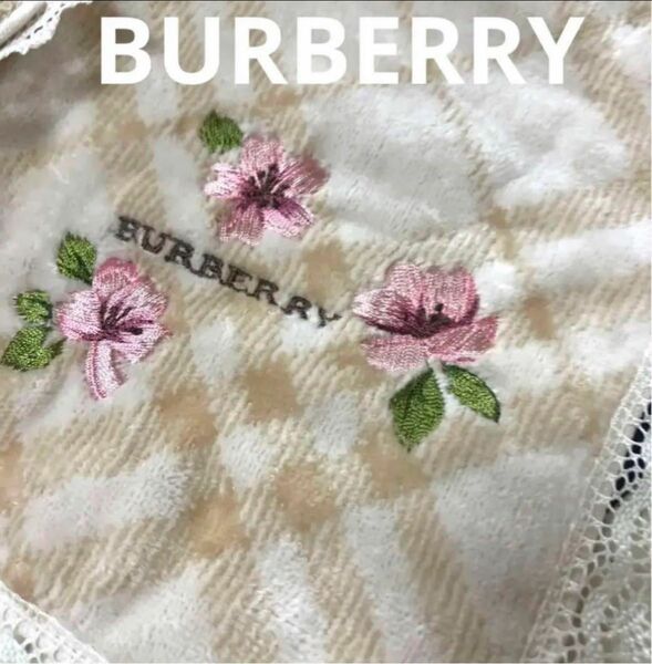 BURBERRY バーバリータオルハンカチ ハンカチ 新品未使用 花柄