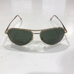 【Persol】パーソル サングラス 2238-S ティアドロップ グリーン ゴールド 金属フレーム メンズ ts202402