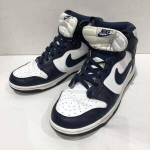 【NIKE】ナイキ Dunk High ダンクハイ Championship Navy DD1399-104 ハイカットスニーカー ネイビー ホワイト 26.5cm ts202402