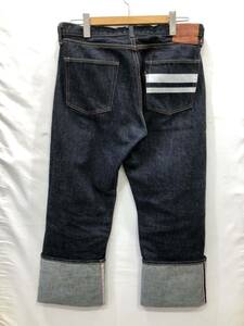 【桃太郎ジーンズ】MOMOTARO JEANS 出陣クラシックストレート ボタンフライ 0905SP デニムパンツ インディゴ メンズ W34 ts202402