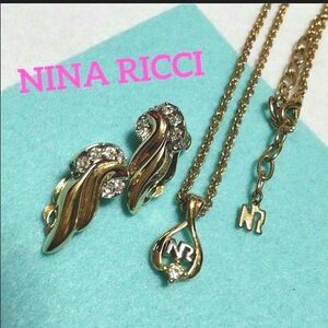 NINA RICCI ニナリッチ ネックレス＆イヤリング set