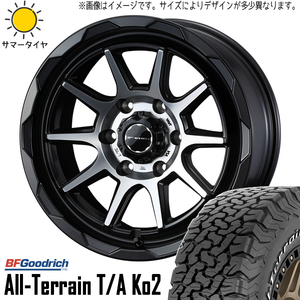 新品 ハイラックス トライトン プラド 265/65R17 17インチ BFGoodrich T/A KO2 MV06 8.0J +20 6/139.7 サマータイヤ ホイール 4本SET