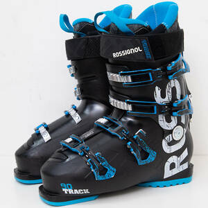 ROSSIGNOL ロシニョール TRACK90 スキーブーツ サイズ 26.5cm 黒 青 ソール長308mm ラスト幅104mm スキー ブーツ used