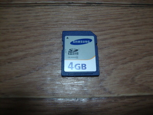★ 送料無料 SAMSUNG サムソン SDメモリーカード 4GB SDHC Class4 ★