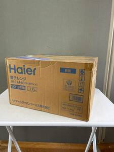 【1円スタート！新品・未開封】Haier 電子レンジ JM-17J-50 ターンテーブル ハイパワー コンパクト設計 簡単操作/KK545-120