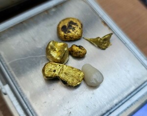 歯科技工　金歯　被せものおまとめ　歯科用金属　総重量約 10 g 歯科素材　歯科　素材不明.