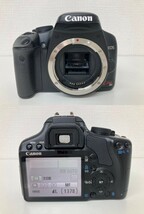 簡易動作確認済み Canon/キヤノン EOS Kiss X2 ボディ レンズ EF-S 18-55mm 1:3.5-5.6 IS/55-250mm 1:4-5.6 IS 中古品 T238_画像3