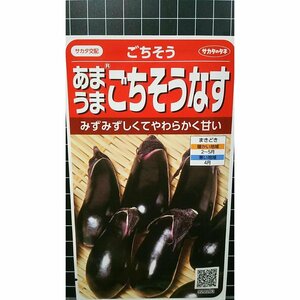 ３袋セット ごちそう なす あまうま 茄子 種 郵便は送料無料