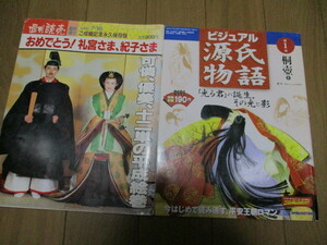 着せ替え人形の十二単の参考資料●週刊読売おめでとう礼宮さま、紀子さまとビジュアル源氏物語●第1号