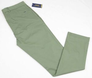 ●定価23100円POLO RALPH LAURENラルフローレンチノパン(NOtuck,グリーン,32-32(W81)(実質W85cm程度迄可))新品