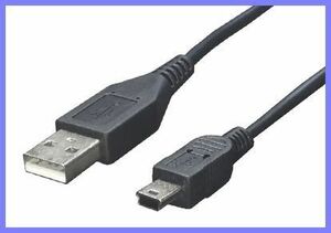 変換名人 miniUSBケーブル 1m 充電/データ通信対応 USB2.0準拠ケーブル mini-Bタイプ ・ USB2AM5-CA100/V 71015