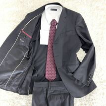 【Mサイズ】Paul Smith COLLECTION ポールスミス コレクション スーツ セットアップ ブラック 黒 スモールチェック柄_画像1